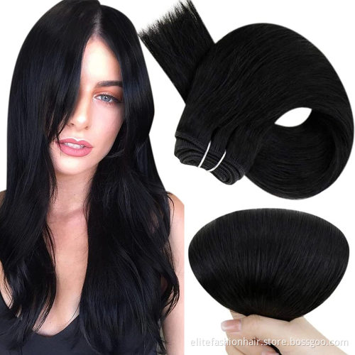 High quality Healthy bouncy texture sillky Sew in Hair Extension Human Hair Weft Extensions Hand Tied Human Hair Weft Extensions